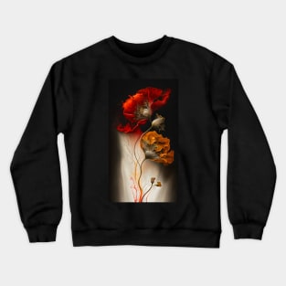 Painted Poppies 02 Crewneck Sweatshirt